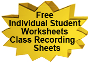 Free Class Recording Sheet for The Reading Game.  Click here.